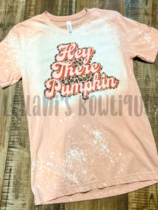 Hey There Pumpkin Bleached Tee- Adult Small