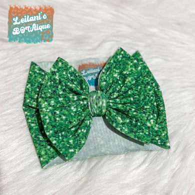 Glitter Green Reg. Toddler Headwrap